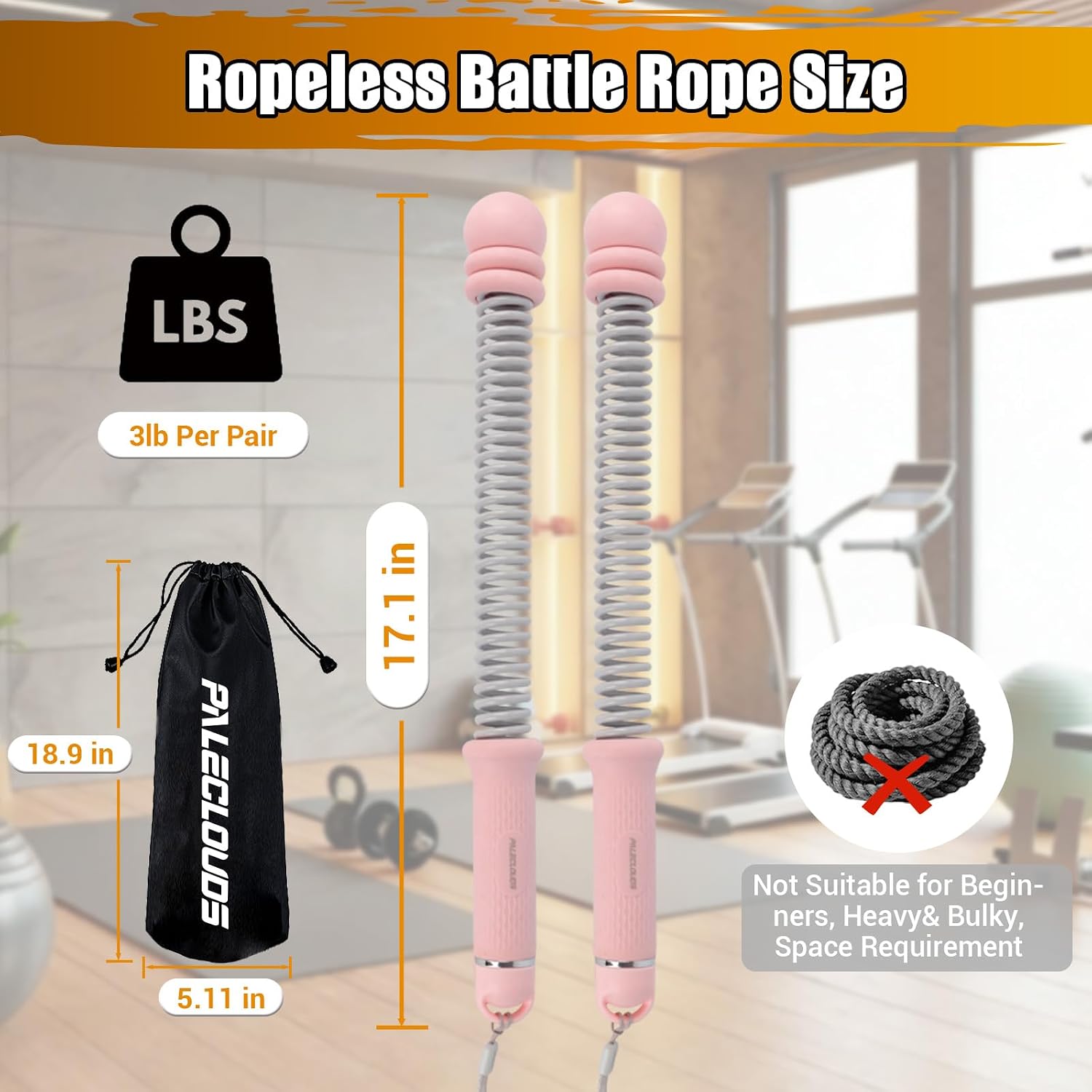 Portable Ropeless Battle Ropes - đánh giá và giá Home Gym Portable
