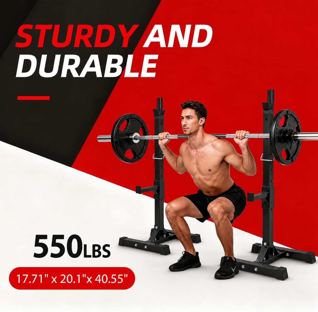 Adjustable Squat Rack Stands f - đánh giá và giá Home Gym Portable