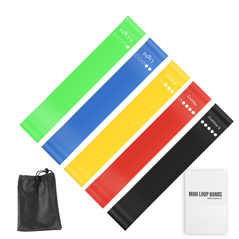 5Pcs TPE Resistance Bands Set  - đánh giá và giá Home Gym Routine